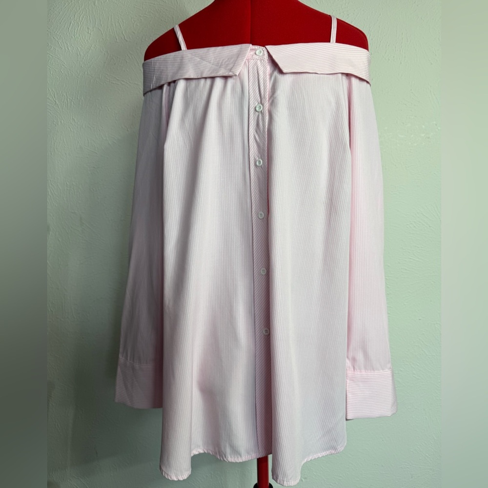 Skies Are Blue Pink Off-Shoulder Top